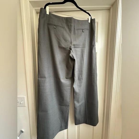 NWOT Massimo Charcoal Wide Leg Trouser Pants Perfect Fit Size 16 - Picture 4 of 7